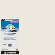 CUSTOM BUILDING PRODUCTS Polyblend Plus Indoor and Outdoor Bright White Non-Sanded Grout 10 lb PBPG38110